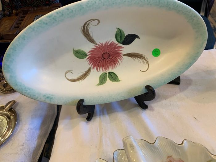 Radford hand painted oval tray