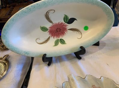 Radford hand painted oval tray