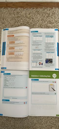 Junior cert Science textbook, workbook and notebook. JC Maths textbooks and workbooks.