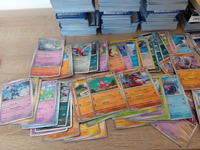 Bulk Lot Of Pokemon Cards Over 1200 In Excellent Order Inc Shiny Holo Etc