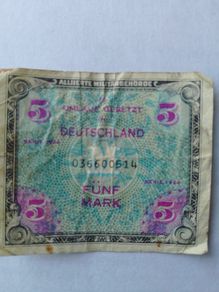 German 5 Mark Banknote