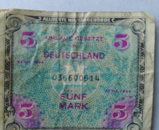 German 5 Mark Banknote