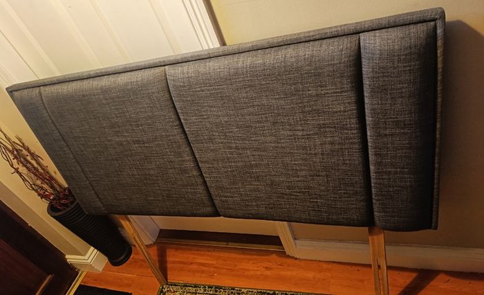 double bed base and headboard