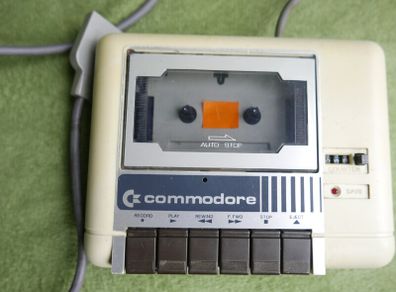 Vintage Commodore C64 Cassette Player, Recorder UNTESTED
