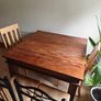 Solid wooden table and chairs Image 2