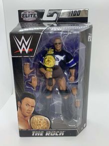 wwe elite series 100 The Rock action figure