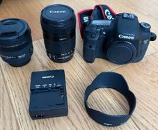 Canon EOS 7D with 2 lenses