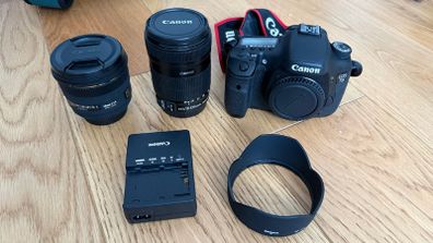 Canon EOS 7D with 2 lenses