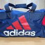 Adidas Duffle Bag - Blue Red Gym Travel Sports - Spell Out - 90s Image 2