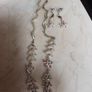 Costume  Necklace & Matching  Earrings.  Length  - 11".. Image 2