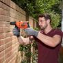 500W Electric Hammer Drill, Powerful 0-49,300 BPM for Masonry and Concrete, Compact Design with Side Handle Image 2