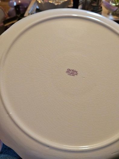 Old Foley Cake Slice and Plate