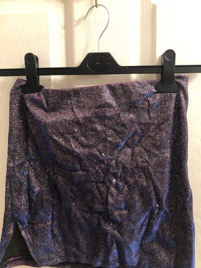Women's Glitter Mini Bodycon Skirt