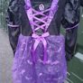 Witch costume with lights, Halloween, girl costume, carnival, cosplay, princess dress with witch broom and hat Image 7