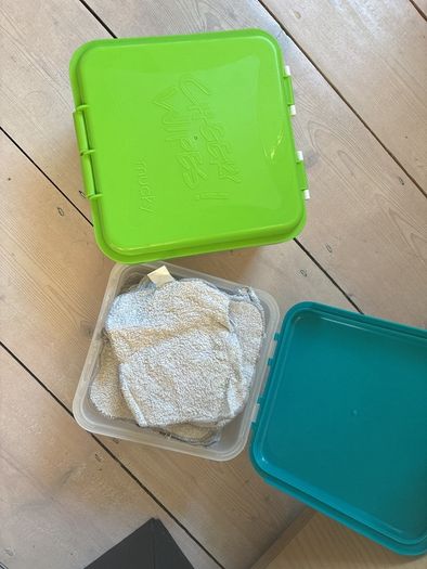 Reusable cotton cheeky wipes set
