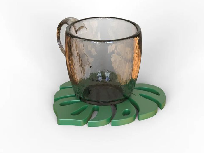 Monstera Leaf Coaster