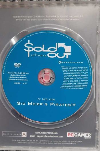 Sid Meier's Pirates PC DVD-ROM PC Gamer Presents Sold Out Release