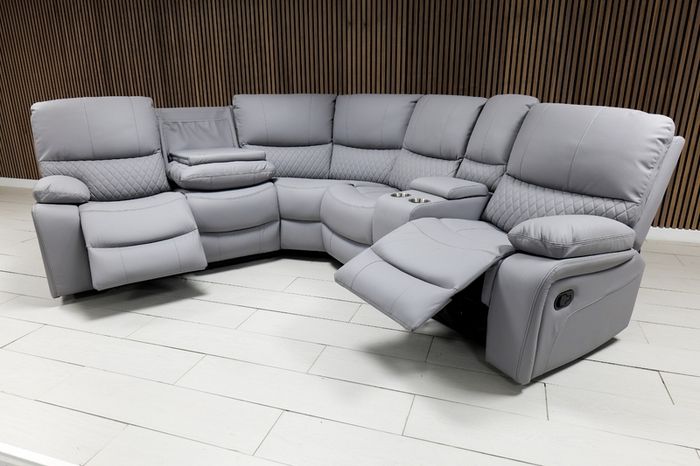 Rita Manual Corner Leather Recliner Sofa