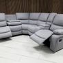 Rita Manual Corner Leather Recliner Sofa Image 4