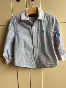M&S Autography boy Long sleeve Winchester style shirt 18-24months
