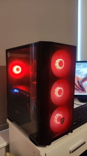 Gamer PC set Dragon Slayer Intel i5 10500 Core (10th gen) With GTX 1070 8 GB and 27 inch LG monitor