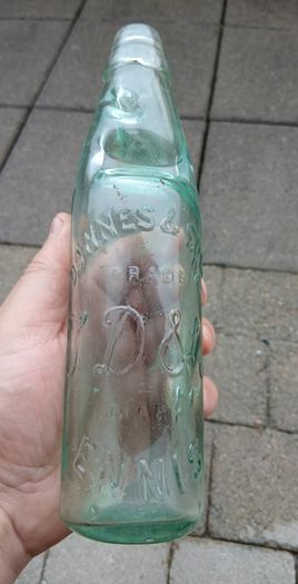 Vintage Downs Ennis codd neck bottle