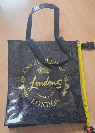 London Knightsbridge Tote Bag, Large size, retails at 100 Euros