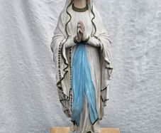 our lady statue 33".needs a little work and painting
