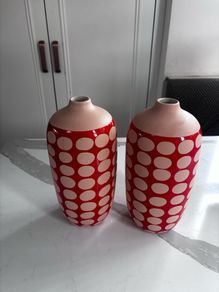 Beautiful bright ceramic vases from Dunelm