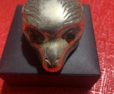 Antique Silver Monkey Head