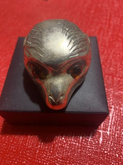 Antique Silver Monkey Head