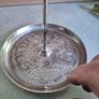 Silver Plate on Copper Tray With Carrying Handle 5.5 INCHES Diameter Crown-S-Shield Image 4