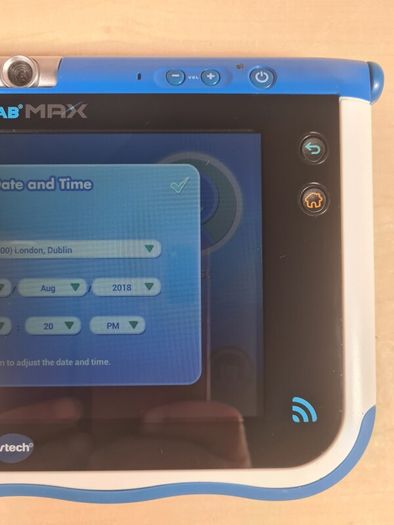 VTECH INNOTAB MAX kids learning tablet console blue with pen and one game cartridge