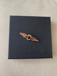 9 Carat Yellow Gold Garnet Brooch