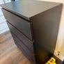 Black 4-Drawer Chest of Drawers Image 2