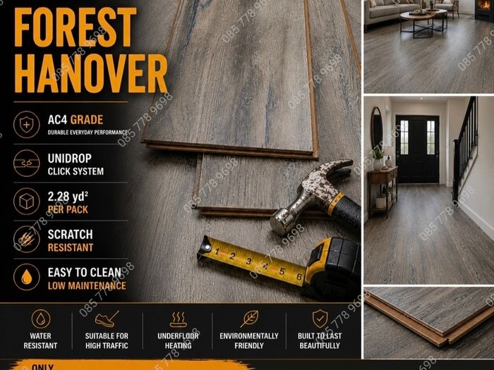 New 12mm Laminated Flooring - Free Delivery