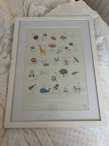 Framed Alphabet poster - ideal for Nursery