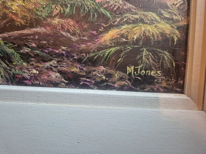 oil painting by Maura Jones forest landscape