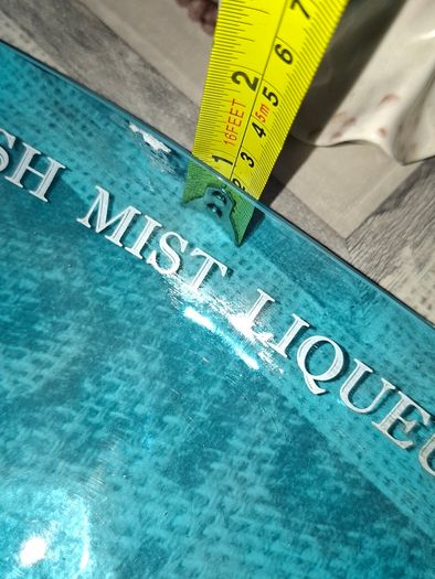 Vintage Large Blue Glass Irish Mist Liqueur Dish Postage Available or Collection