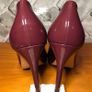Hogl Ladies Court Shoes Maroon Patent Leather UK4 High Heels EUR37   S-E Image 7