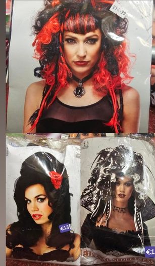 Halloween wigs and accessories
