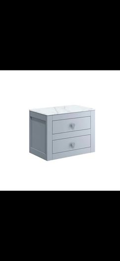 Crosswater canvass wall hung 600 units and worktop 70% SALE multiple colours