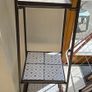 Decorative metal shelving unit with tiles Image 2