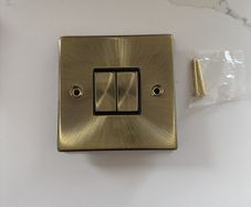 light switch - brass gold