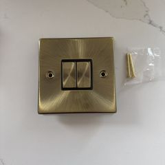 light switch - brass gold