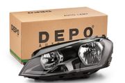 ABAKUS Halogen Passenger side / Left side Headlight for VW Golf MK7