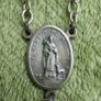 Vintage Rosary with Black Beads and Cross Image 5