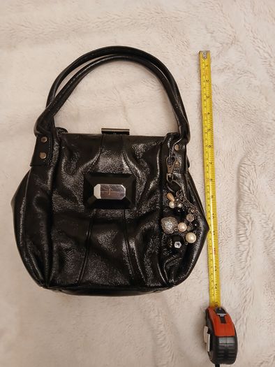 Jasper Conran black  bag with charms
