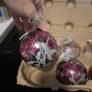 new silver/ pink baubles Image 2