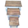 Nesting Table Set 3 Pieces Solid Reclaimed Wood Image 6